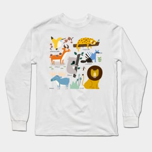 Cute Animal Friends 2 Long Sleeve T-Shirt